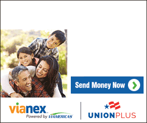 Save 10 percent every time you send money online with Vianex and Union Plus. Click to send money now