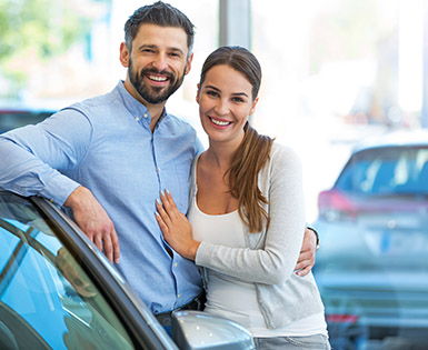 Happy couple using Union Plus Auto Buying Service Happy couple using Union Plus Auto Buying Service
