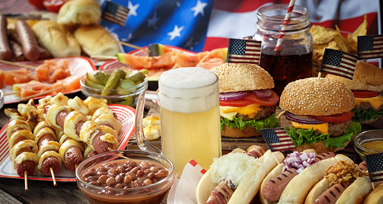 Fourth of July Food Display Fourth of July Food Display