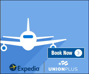 Travel Deals for Union Members: flights, hotels & more! Click to book now iwth Expedia and Union Plus.