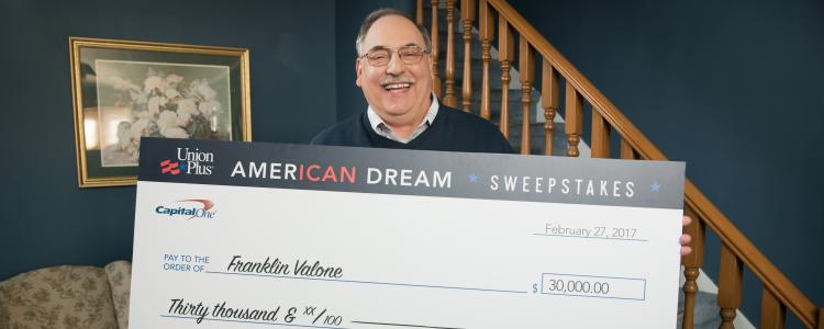 Friday the 13th Redefined for Union Plus American Dream Sweepstakes Winner